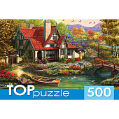 Пазлы Домик у пруда ТОРpuzzle 500 элементов Рыжий кот ХТП500-4228 1